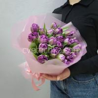 Букет из 25 пионовидных тюльпанов с доставкой в Магнитогорске