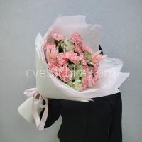 Букет из гвоздик и альстромерий с доставкой в Магнитогорске