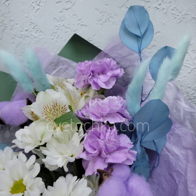 "Сновидение" букет с лунными гвоздиками