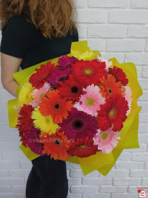 Букет из 25 гербер с доставкой в Магнитогорске 