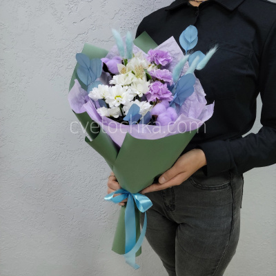 "Сновидение" букет с лунными гвоздиками