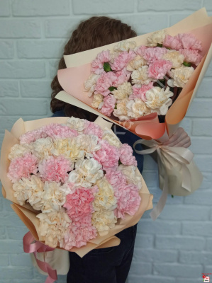 Нежный букет из 25 гвоздик с доставкой в Магнитогорске 