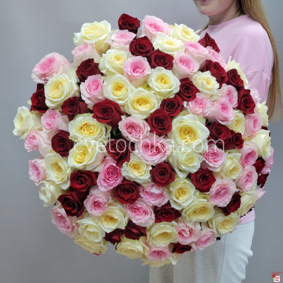 Букет из 101 розы Эквадор с доставкой в Магнитогорске