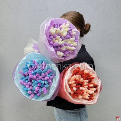 Букет сухоцветов с фалярисом с доставкой в Магнитогорске