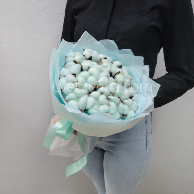 Букет из хлопка. Цвет на выбор