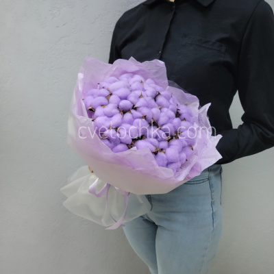 Букет из хлопка. Цвет на выбор