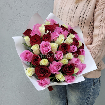 Букет из 51 мини розы