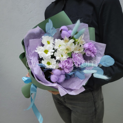 "Сновидение" букет с лунными гвоздиками