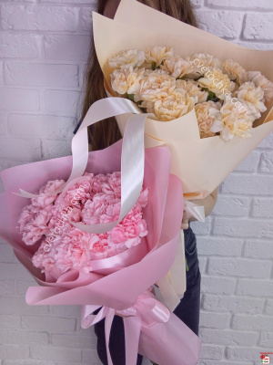 Небольшой букет из гвоздик с доставкой в Магнитогорске